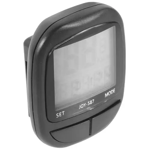 Produktbild: HEMOTON Stoppuhr Fahrradzähler Digitaler Kilometerzähler Tachometer Tragbare Codetabelle Für Mountainbike-Radfahren Anzeige Von Raddistanz Uhrzeit Verstrichene Einfache Montage Robust