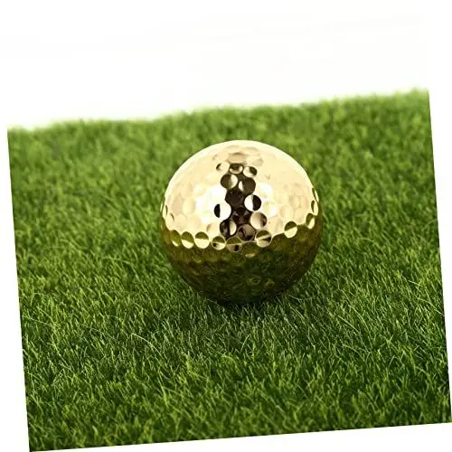 Produktbild: HEMOTON 1Stück Kreative Goldene Golfball Langlebiges Trainingszubehör Übungsball Leichtgewichtig für Altersgruppen und Spielstärken