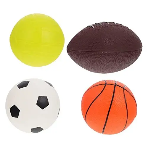 Produktbild: HEMOTON 1 Satz Aufblasbarer Spielzeugball Fußball Hüpfbälle Für Netz Sportlich Werfen Korbball Schwimmbad Kinderspielzeugball Kind, Das Ball Spielt Bildungsball Plything Ball PVC