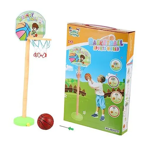 Produktbild: HEMOTON 1 Satz Basketballständer Für Kinder Basketballkorb Kinder-Basketball Basketball-trainingsspielzeug Basketball Drinnen Indoor-basketballspielzeug Kinderbasketball Plastik