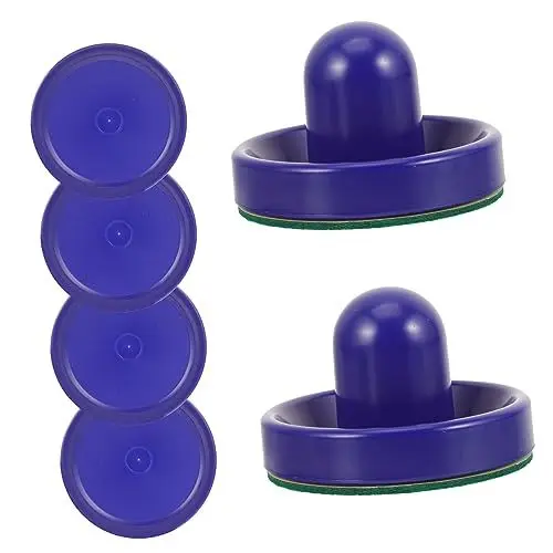 Produktbild: HEMOTON 1 Satz Hockey-tischzubehör Tischplatte Luft Eishockeyschläger Aus Kunststoff Eishockeyschieber Aus Kunststoff Lustiger Hockeyschieber Kleiner Eishockey-Pusher Blau Abs