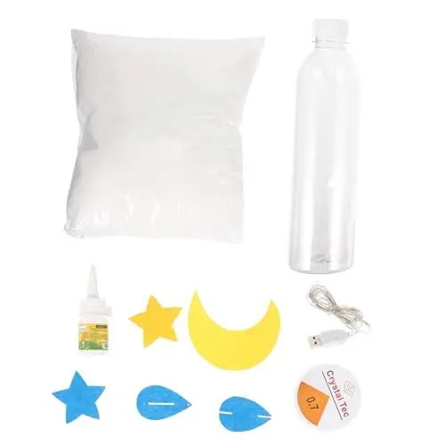 Produktbild: HEMOTON 1 Satz Nachtlampe selber machen Wolkenlampe Gewitter LED Festzeltlicht Schlafzimmerlampe Wolkenlicht Nachtlicht aus Papier Nachtlampe aus Papier Nicht fertiges Produkt bilden Kind