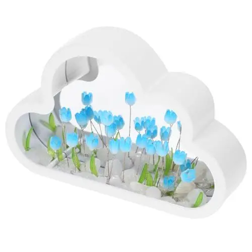 Produktbild: HEMOTON 1 Satz Nachtlichtverzierung Wolkenlampe Blumen-Nachtlicht Tischlampen ästhetische Lampen unfertige Lampen Handbuch Wolkenspiegel Kunsthandwerk Lichtspiegel