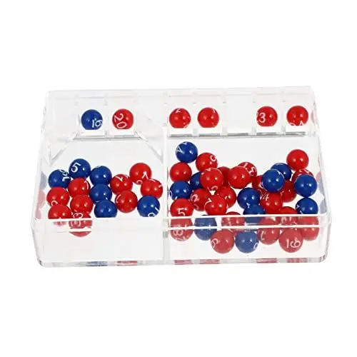 Produktbild: HEMOTON 1 Satz Partyspielzeug Glückskugelmaschine Tombola Sammelball Carnival Games Fasching Spiele Bier Zahlenspielbälle Tombola Ziehball Erdfarben Spielball Zahlenauswahlmaschine Käfig