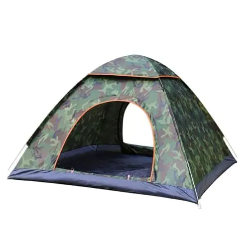 Produktbild: HEMOTON 1 Satz Personen Camouflage Campingzelt Faltbares Outdoor Zelt Automatisches Aufstellzelt mit UV Schutz und Winddichter Konstruktion für Strand und Rucksackreisen