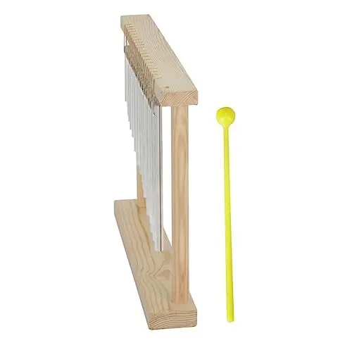 Produktbild: HEMOTON 1 Satz Windspiel mit zwanzig Tönen Handglockenspiel Lehrmittel für Windspiele musikinstrumente musical instruments klingelschild Windspiele aus Messing Windspiel Spielzeug Linde
