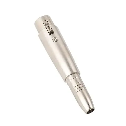 Produktbild: HEMOTON Platzsparender 3-poliger Auf 6 35-mm- -mikrofonadapter Audio-buchsenadapter Lautsprecheranschluss 6 35-mm- Auf 3-polige Buchse Konverter
