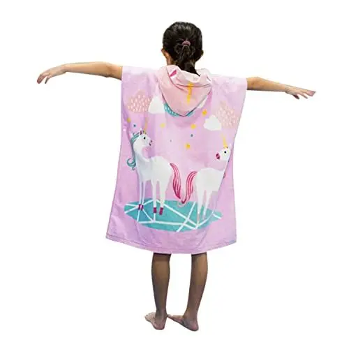 Produktbild: HEMOTON 1stk Kapuzenponcho Baby-poncho Badehandtuch Kapuzenhandtücher Baby-strandtücher Babybecken Babybadetücher Kapuzenhandtuch Strandhandtuch Kapuzenmantel Kind Mit Hut Badedecke