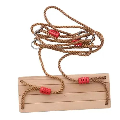 Produktbild: HEMOTON Einzigartiges Design Holzschaukel Spielzeug Für Kinder Drehbasis Khaki Hand-fuß-koordination