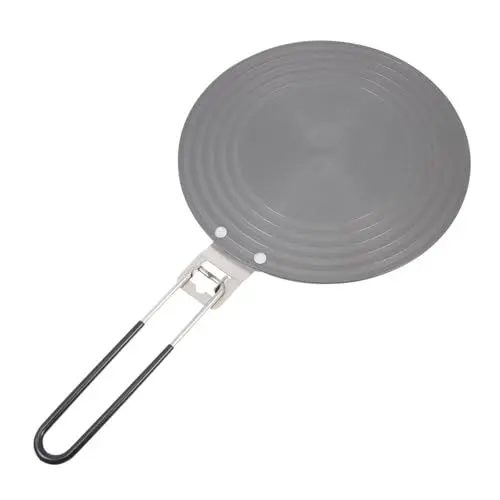 Produktbild: HEMOTON 1stk Wärmeleitpad Wärmewandlerscheibe Runde Auftauschale Induktionsdiffusorplatte Induktionskochplatte Wärmeinduktionsscheibe Herd Diffusor Auftauplatte Aluminium Verdicken Zubehör