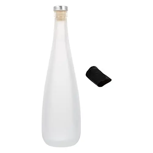 Produktbild: HEMOTON 1stk Weinflasche Luftdichte Spirituosenflaschen Whiskey-spenderflasche Großbehälter Weinverpackungen Aus Glasflaschen Schnapsflasche Aus Glas Weiß Einfach Vorratsflasche Keramik