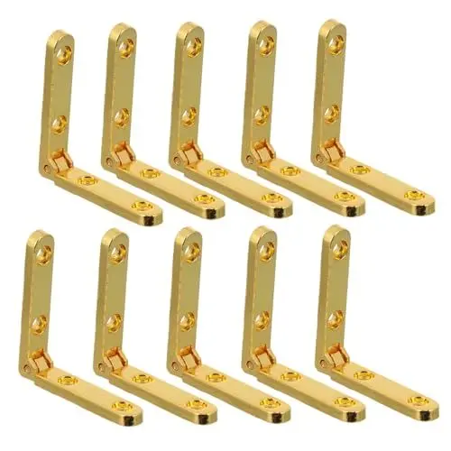 Produktbild: HEMOTON 20 Stück 90 holzkasten scharnier ersatzteile für gartenmöbel möbelbeschläge Dekorative Zubehör cabinet hinges Küchenschrank Werkzeug Hardware- Weinkiste Halterung Zinklegierung