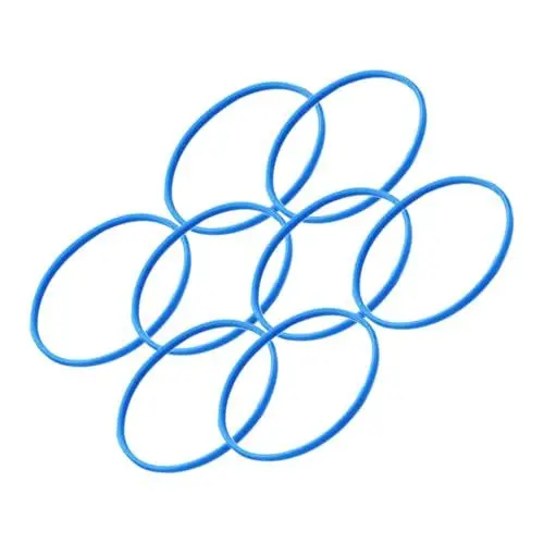 Produktbild: HEMOTON Stk Mikrofongitterring Ktv Liefert Ersatz-grillring Kühlergrillring Zum Selbermachen Mikrofonringe Mikrofonschutzring Zubehör Für Mikrofonschutz Mikrofon-schutzring Blue Gummi