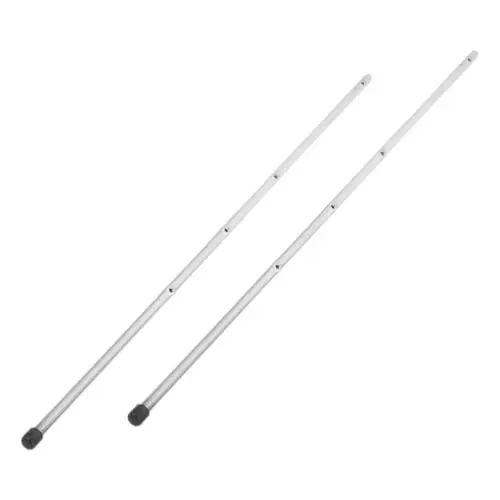Produktbild: HEMOTON 2St Kickermaschine Tischfußball Ersatz Teil Einer Fußballmaschine Kinder fußball Kinderfußball Kickertisch-Zubehör Operationsstange Metall-Stab Hardcore Lenker Pole Joystick Eisen