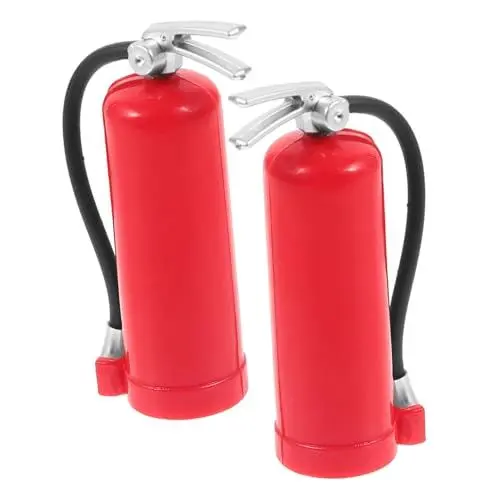 Produktbild: HEMOTON 2St Simulierter Feuerlöscher DIY Puppenhaus-Dekor Mini-Hausfeuerlöscher winzige Häuser Nagelaufkleber Feuerlöscher Spielzeug rc Auto feuerlöscher Klettern Modell Auto Model Sache