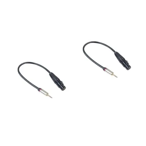 Produktbild: HEMOTON 2St Soundkartenkabel Headset-Konverter Kopfhöreradapter Stereo-Adapter Audio-Adapter computerkabel kupferkabel XLR-Adapter Stecker auf Buchse 3,5-mm-zu-XLR-Kabel Black