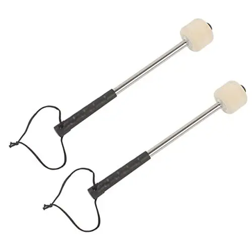 Produktbild: HEMOTON Bass Drumstick Für Marching Band 2 Stück Drum Marching Bass Mallets Mit Stabilem Wollfilz