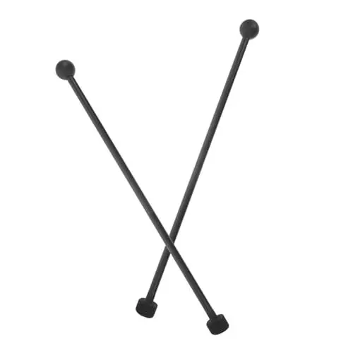 Produktbild: HEMOTON 2stücke Percussion Mallets Mit Gummikopf Und Filzkopf Praktische Doppelseitige Marimba Und Xylophon Schlägel Für Musiker Und Percussion-enthusiasten