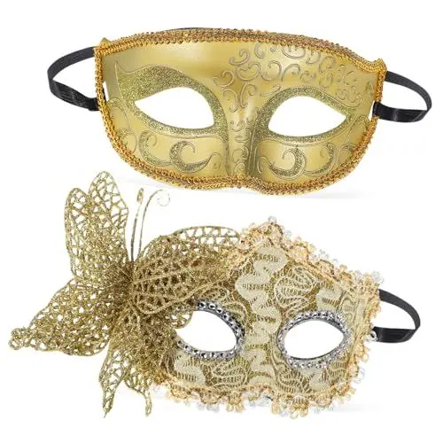 Produktbild: HEMOTON 2 Stk Karnevalsmaske Dekorative Masken Venezianische Maske Frauen Partymasken Für Erwachsene -maskerade-maske Frauenmaske Für Party Maskerade Masken Theatermasken Plastik