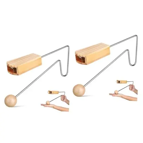Produktbild: HEMOTON 2 Stück Vibrationsschockinstrument Vibrationsplatte Schlaginstrument Klangkammern Vibraslap Tragbares Vibraslap Latin Musikinstrument Vibraslap Instrument Holz