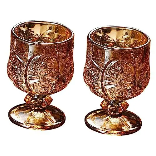Produktbild: HEMOTON 2st Weinglas Herzliche Brille Portweingläser Glasbecher Dekoration -gläser Trinkbecher Aus Kristall Limoncello-gläser Getränkebecher Schnapsglas Retro-weinbecher Japan Klein