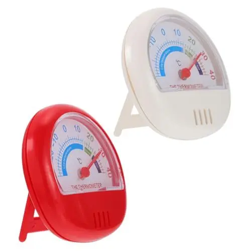 Produktbild: HEMOTON 2stücke Küchenthermometer Für Kühlschrank Und Gefrierschrank Temperaturmessgerät Mit Klarem Skalenablesen Für Kühlhaus