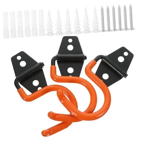Produktbild: HEMOTON Gartenwerkzeug-organizer 3er-pack Robuste Metallhaken Garagen-werkzeughalterung Organizer Für Schaufeln Und Besen