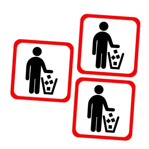 Produktbild: HEMOTON Dekorieren Sie Ihr Zuhause – 3 Mülleimer-aufkleber Pvc-wandaufkleber Einfache Anwendung Wandkunst Für Das Wohnzimmer