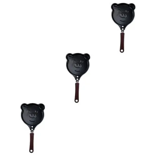 Produktbild: HEMOTON 3St pfannenwender Eierpfanne eierkocher pfanne gebratene Knödelpfanne Pfannkuchenpfanne Antihaftbeschichtete Bratpfanne Antihaftpfanne Crêpe-Maker Schimmel Omelettpfanne