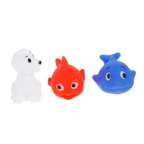 Produktbild: HEMOTON 3stücke Badespielzeug Für Junge Mädchen Tierische Spaß-badewannen-spielzeuge Bunten Farben Geeignet Für Kleinkinder Und Junge Mädchen Fördert Die Koordination Und