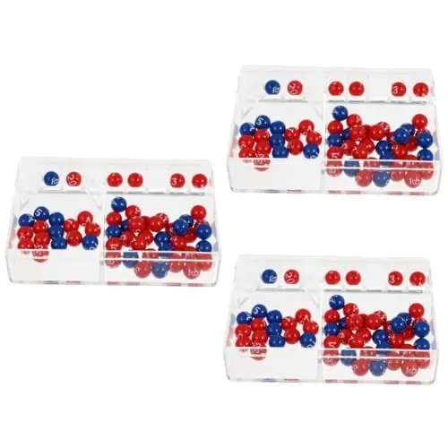Produktbild: HEMOTON 3 Sätze Partyspielzeug Bälle Spiel Mehrfarbige Bälle Tombola-bälle Nummerierte Spielkugeln Tombolakugeln Ersetzen Nummerierter Pong-Ball Bier Kind Plastik Glückskugel Glücklich