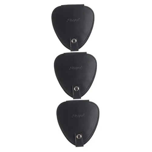 Produktbild: HEMOTON 3 Stück 22 Pick-Tasche Gitarrenzubehör Bassgitarren-Picks Gitarren-Pick-Halter-etui Bass-Picks Schlag Für Gitarrenplektrum Tasche Für Basspicks Ukulele Aufbewahrungskiste Pu
