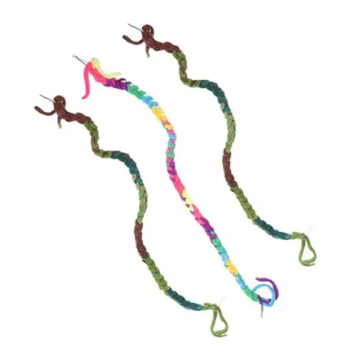 Produktbild: HEMOTON 3 Stück Kletterseil für Bunte Baumwollseilleiter zur Dekoration von Aquarien und Reptilienbecken und Praktisch für Kletterspielzeug und Unterschlupf