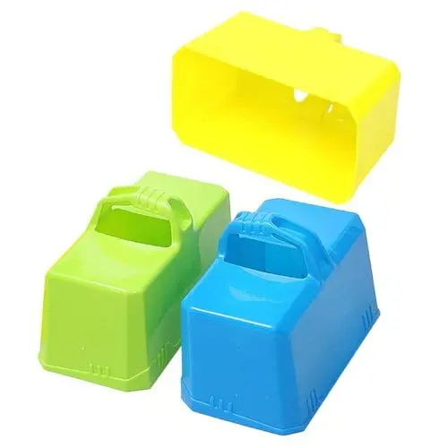 Produktbild: 3 Stück Plastik Strand Sandspielzeug Set, Sandformen, Sandboxen Strandspielzeuge Snow Brick Maker Tool Outdoor Spielzeug Für Kind, Strandzubehör für Jungen und Mädchen