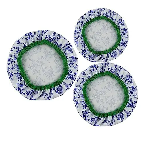 Produktbild: HEMOTON 3stücke Teiliges Wiederverwendbares Schüsseldeckel Elastische Abdeckungen Für Salatschüsseln Hygienisch Und Luftdicht Für Aufbewahrung Von Lebensmitteln Im Kühlschrank