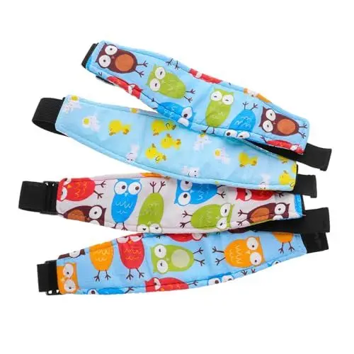 Produktbild: HEMOTON 4 Stück Für Autositz Kopfstütze Kleinkind Stirnband Stirnband Autositz Schlaf Kopfstütze Kinderwagen Babysitz Kopfstütze Kopfstütze Für Kleinkinder Reine