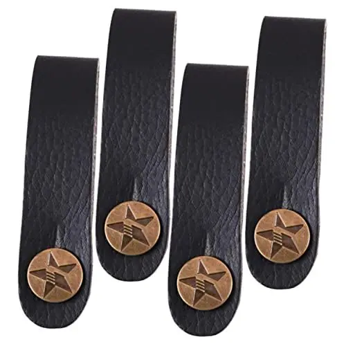 Produktbild: HEMOTON Gitarrenhals-adaptergurte 4 Stück Pu-leder Gitarrenkopfplattengurte Schloss Für Gitarrenbass