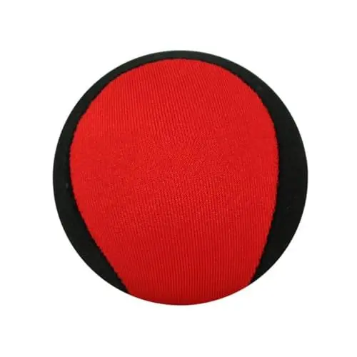 Produktbild: HEMOTON 4 Stücke 50mm Wasser Springen Spielzeug Aufblasbare Hüpfburg Für Jungen Und Mädchen Pool Party Gelb Schwarz Grün Wein Rot Schwarz Jeder