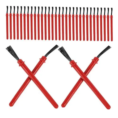 Produktbild: HEMOTON 50-teiliges Set Pinselset Pinsel Für Große Kinder Aquarellfarben Für Kinder Kinderpinsel Miniaturpinsel Malutensilien Für Kinder Miniatur-malpinsel Kleinkind Pinselt Farbe Pp Rot