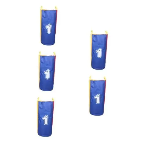 Produktbild: HEMOTON 5st Sport-sprungsack Sackhüpftaschen Für Erwachsene Und Kinder Renntasche Taschen Für Kartoffelsackrennen Requisiten Für Outdoor-Spiele Sackhüpftaschen Für Kinder Oxford-Stoff