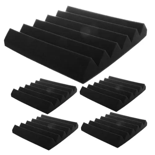 Produktbild: HEMOTON 5stücke Selbstklebende Akustikschaumstoffplatten Schalldämmung Für Studio Büro Schallschutzschaumstoff Für Wände Schallabsorbierende Pads Für Home-office