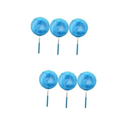 Produktbild: HEMOTON 6 STK ausziehbare Fischernetze Kinder Outdoor Spielzeug Kinder draußen Spielzeug Fischfangnetz Blaue Fangspielzeug für Jungen Angelgeräte teleskopierbare Netze Insektennetze Blue