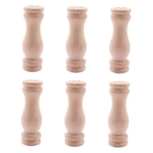 Produktbild: HEMOTON 6st 6 Holzpfosten Puppenhaus-holzsäule Mikro Winzige Hausmöbel Mini-möbel Säulen Mini-hauspfahl Holzspielzeug Holzornament Puppenhaus Aus Holz Hölzern Kind Miniatur Schmücken