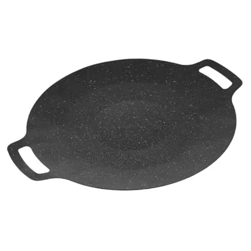 Produktbild: HEMOTON Grillpfanne Aus Edelstahl Für Draußen Antihaftbeschichtete Pfanne Für Grill Grillschale Für Barbecue Und Camping Kompakt Und Robust Gute Wärmeleitfähigkeit