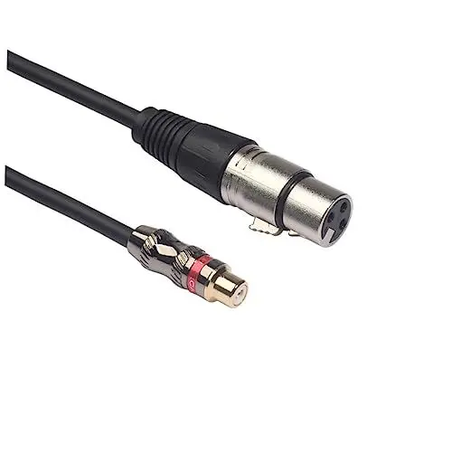 Produktbild: HEMOTON Audio-verbindungskabel Buchse Auf Buchse Adapter 30 Cm Länge Audiokabel Für Lautsprecher