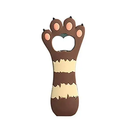Produktbild: - Bier Nette Katze Pfotenform Flaschenöffner Kreative tragbare Kappe Lifter Party liefert für Home Bar Office- Bier Kaffeedruck