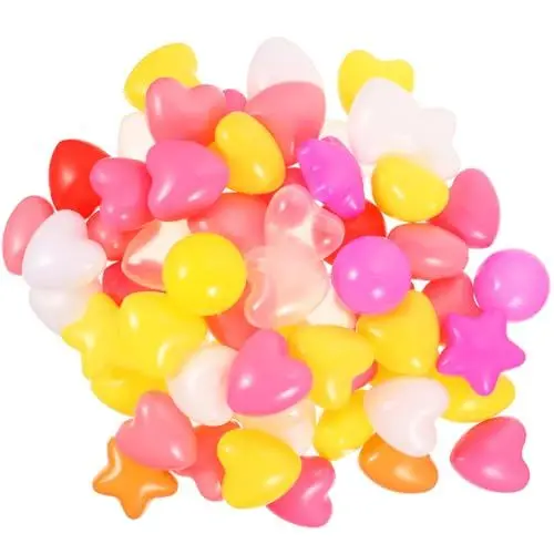 Produktbild: 100 Stück Ozeanbällen Pool Pit Bälle für Bällebad Beach Buntes Bällebad aus Kunststoff Pool Bälle Für Kinder Spielhaus Spielzelt Laufstall Poolparty