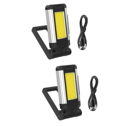 Produktbild: HEMOTON Campinglaterne 2 Stück Funktionierende Garagenleuchten Abs Außenleuchte Aufladbar Außenlampe