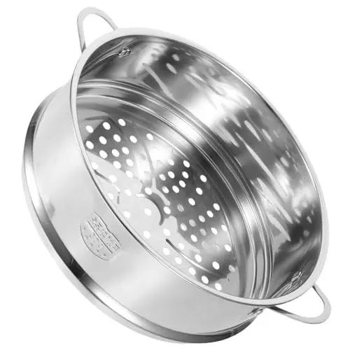 Produktbild: HEMOTON Dampfgarer Dünsteinsatz Für Töpfe 1 Set Dampfertopf mit Deckel Kochtopf Lebensmittel Dampfkochgeschirr 22Cm Steam Insert Dünsteinsatz Für Töpfe Dünsteinsatz Für Töpfe