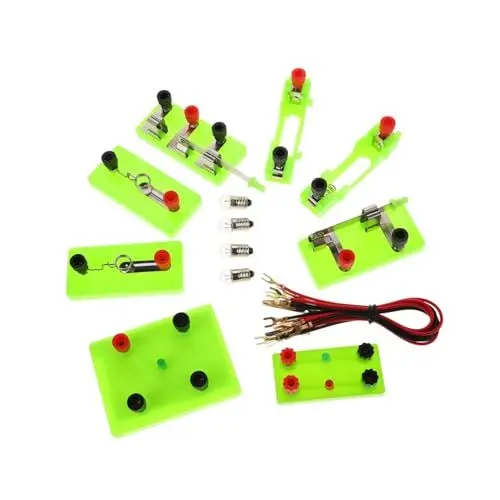 Produktbild: HEMOTON Elektrisches Experimentierset Magnetismus Experimentierset Elektrischer Schaltkreis Bausatz Kinderphysik Experiment Modellbausatz Stromkreis Lernbausatz Physik Schaltkreis